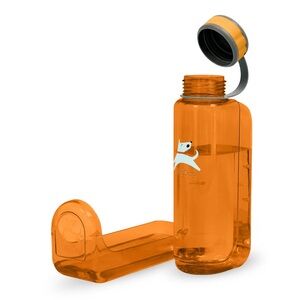 OllyDog OllyBottle Portable Pet Water Bottle and Share System - Flame / Orange